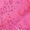 Gracie versierde top met vetersluiting en hoge hals in bubblegumroze