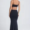 Julitta Maxi-jurk met uitsnijdingen en details in zwart