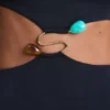 Julitta Maxi-jurk met uitsnijdingen en details in zwart
