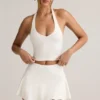Kori modale haltertop in wit
