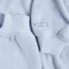 Korte bolero met capuchon van geborsteld jersey in zachtblauw