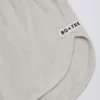 Korte Shorts met middelhoge taille en knoopdetails in lichtgrijs