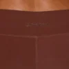 Lange legging met zakken in bruin