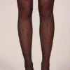 Lina Loveheart-panty met print in zwart
