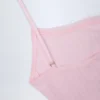 Livia Pointelle gerimpelde crop top in babyroze