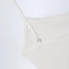 Livia Pointelle gerimpelde crop top in wit