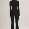 Lone Denim mid-rise flared jeans in zwart