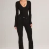 Lone Denim mid-rise flared jeans in zwart