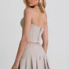 Lotta halternek-corsettop in ecru