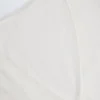 Lou Pointelle Wrap Crop Top in wit
