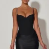 Lovella gedrapeerde mini-corsetjurk in zwart