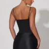 Lovella gedrapeerde mini-corsetjurk in zwart