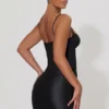 Lovella gedrapeerde mini-corsetjurk in zwart