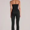 Lumi getailleerde broek met middelhoge taille in zwart