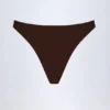 Manea Cheeky bikinibroekje met hoge beenuitsnijding in Dark Chocolate