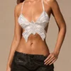 Maris Butterfly Tie-Back Top in wit