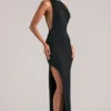 Mayda mouwloze maxi-jurk  in zwart