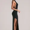 Mayda mouwloze maxi-jurk  in zwart