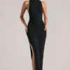 Mayda mouwloze maxi-jurk  in zwart