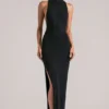 Mayda mouwloze maxi-jurk  in zwart