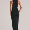 Mayda mouwloze maxi-jurk  in zwart
