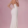 Melora versierde strapless korsetjurk in ivoor