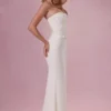 Melora versierde strapless korsetjurk in ivoor