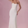 Melora versierde strapless korsetjurk in ivoor