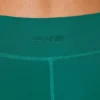Mini-short met gedraaide tailleband en zakken in blauwgroen