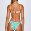 Minori Cheeky bikinibroekjes in blauw met multi-print