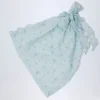 Molinas sarong met strik aan de zijkant in blauw met bloemenprint