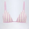 Montauk driehoekige bikinitop in mauve