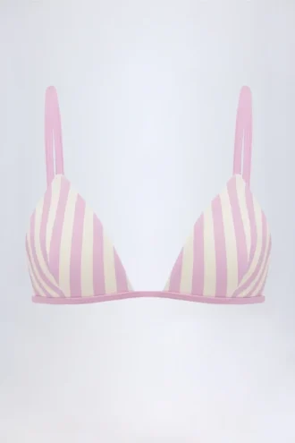 Montauk driehoekige bikinitop in mauve