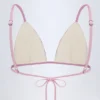 Montauk driehoekige bikinitop in mauve