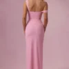 Naelle Mesh Draped Corsetjurk in suikerspinroze