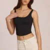 Norelle Modal Top met strikbandjes in zwart