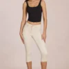 Norelle Modal Top met strikbandjes in zwart