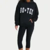 Oversized hoodie  in zwart