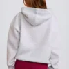 Oversized hoodie met applicatie in grijs