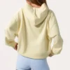 Oversized hoodie met applicatie in Lemon