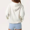 Oversized hoodie met applicatie in Milk