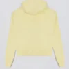 Oversized hoodie met borduursel in zachtgeel