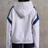 Oversized hoodie van katoenfleece in gemêleerd grijs