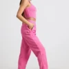 Oversized joggingbroek van geborsteld jersey in felroze