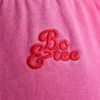 Oversized joggingbroek van geborsteld jersey in felroze