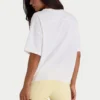 Oversized T-shirt van katoenjersey in wit