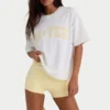 Oversized T-shirt van katoenjersey in wit