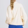 Oversized trainingsjack in wit
