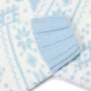 Oversized trui van jacquardbreisel in poederblauw