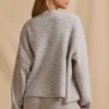 Oversized vest met rits in Ice Marl